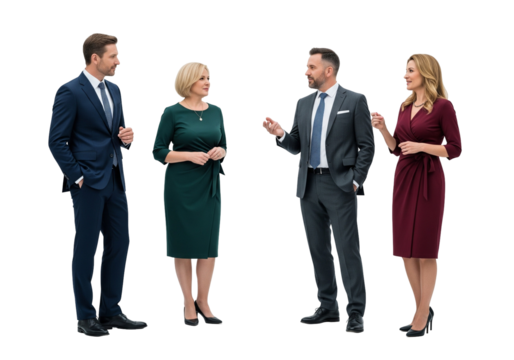 group of business people standing