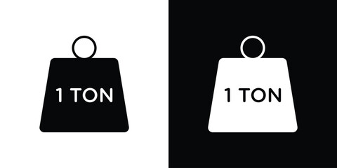 Tonne icon symbol. Simple, flat design for web and mobile app