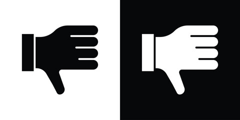 Obraz premium Thumb down icon symbol. Simple, flat design for web and mobile app
