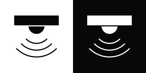 Sensor icon symbol. Simple, flat design for web and mobile app