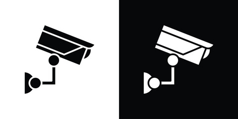 Security camera icon symbol. Simple, flat design for web and mobile app