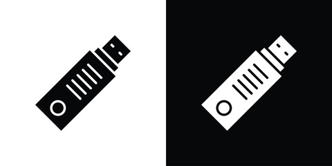 Pendrive icon symbol. Simple, flat design for web and mobile app