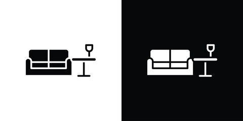 Lounge icon symbol. Simple, flat design for web and mobile app