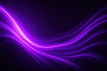 Fototapeta premium Abstract purple light streaks flow across a dark background