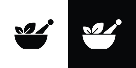 Herbal medicine icon symbol. Simple, flat design for web and mobile app