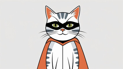  Masquerade Cat in Orange Cape