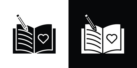 Guests book icon symbol. Simple, flat design for web and mobile app
