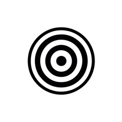 Concentric Circle Target in Black and White for Precision and Accuracy