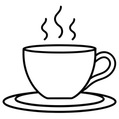 Minimal Hot Drink Mug Vector 
