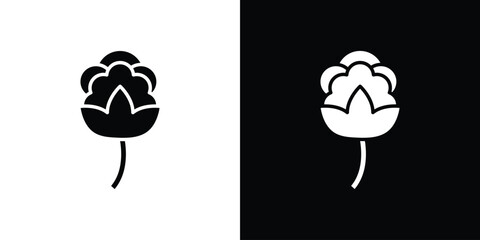 Cotton icon symbol. Simple, flat design for web and mobile app