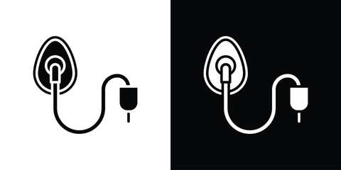 Anesthesia icon symbol. Simple, flat design for web and mobile app