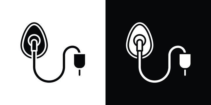 Anesthesia icon symbol. Simple, flat design for web and mobile app