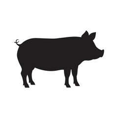 pig silhouette vector art