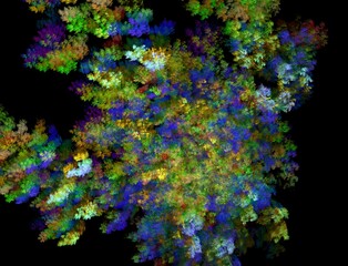 Imaginatory fractal abstract background Image