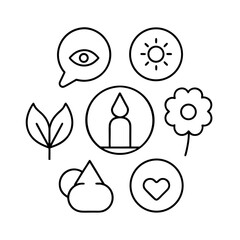 Mental Health Therapy Icon Flat Symbol