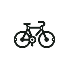 Fototapeta premium Minimalistic illustration of a bicycle with a clean design, suitable for cycling-related content