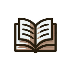 Open book with visible pages, set against a minimalistic background, ideal for educational themes