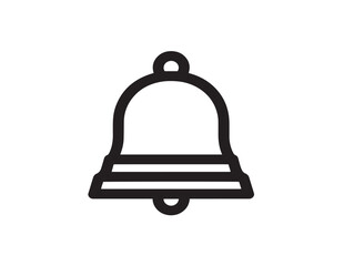 Clean and Elegant Notification Bell Symbol  