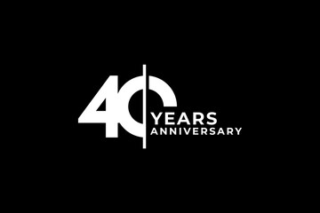 Anniversary Logo Stock Illustrations 40th
