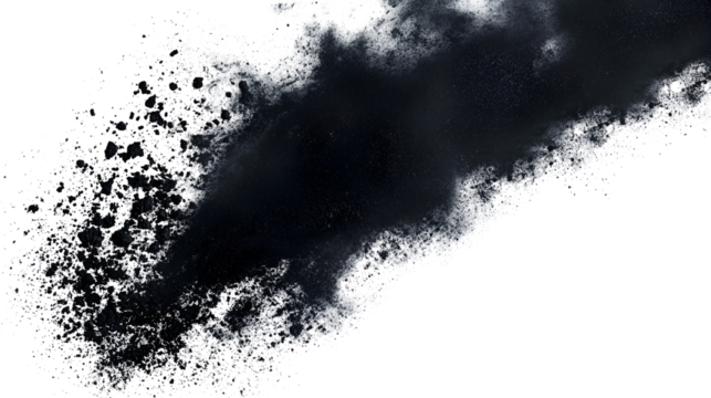 Abstract black and white texture with scattered particles