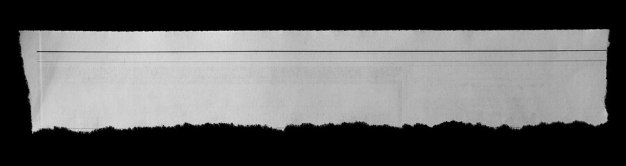 Torn paper on black