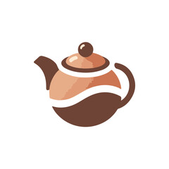 A stylish teapot with a smooth design, resting on a minimalist background, showcasing elegance