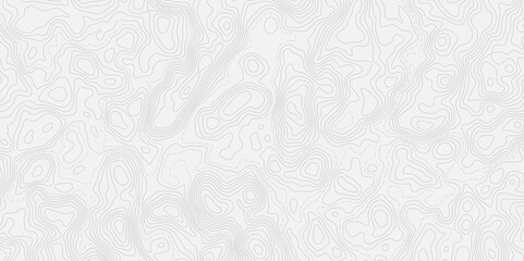 Topographic map with contour lines and dotted paths on a white textured background.