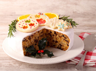 festive stained glass window cookies