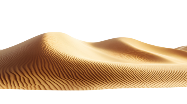Golden Desert Sand Dunes Landscape
