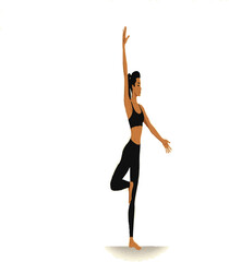 single person clear workout silhouette yoga pose, and Graphic, woman silhouette.