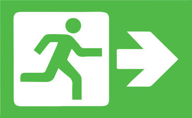 sign exit, exit symbol exit icon emergency exit ,green exit 