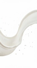 Smooth Milk Splash, Fluid Motion, Abstract Texture
