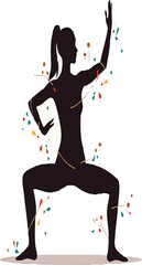 woman silhouette single parson clear workout silhouette yoga pose, and Graphic,




