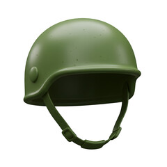 Naklejka premium Olive Drab Military Helmet, isolated on transparent background