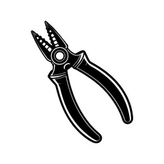 pliers silhouette vector art