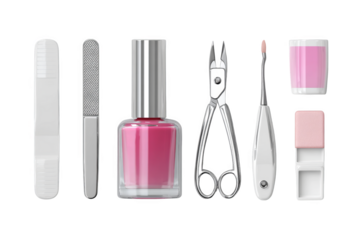 Nail Care Set Featuring Polish, Files, and Tools for Perfect Manicure at Home or Salon