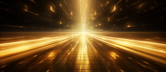 Obraz premium Golden Glitter Stage