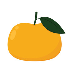Persimmon cartoon vector. Persimmon on white background.