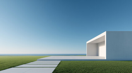 Minimalist Seaside House