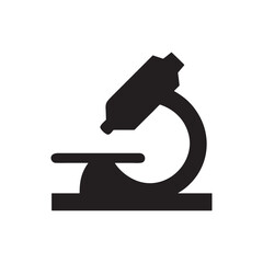 Microscope Icon High-Resolution Vector Graphic for Science, Research, and Laboratory Applications