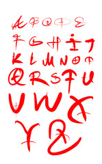 English alphabet letter, handwriting script, handwriting English script, read English calligraphy, English language elements, learn English letter