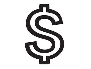Clean Financial Symbol for Money and Currency Concept
