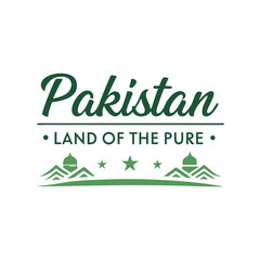 Pakistan: Land of the Pure -  Travel Poster Design,  National Identity Graphic,  Tourism Branding