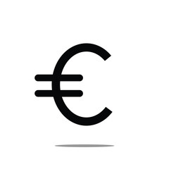 Obraz premium Euro icon flat editable icon mark&nbsp;set. Vector Illustration&nbsp;.&nbsp;EPS&nbsp;10&nbsp;. 