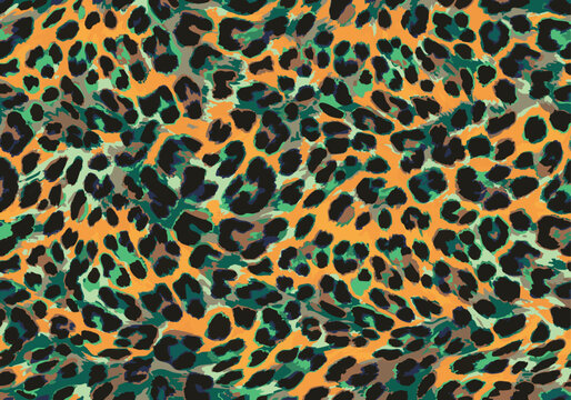 Abtract multicolored vector, trendy classic style, grunge leopard cheetah skin animal print skin, trendy fashionable all over print, y2k, hand drawn art suitable for pattern 