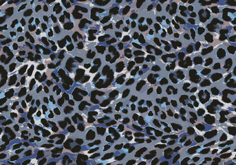 Abtract multicolored vector, trendy classic style, grunge leopard cheetah skin animal print skin, trendy fashionable all over print, y2k, hand drawn art suitable for pattern  © hilmi
