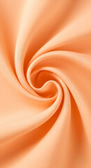 Fototapeta premium Peach Fabric Texture Soft Smooth Elegant Drape Design Textile