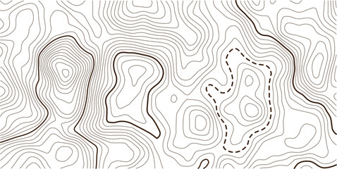 Retro topographic map. Geographic contour map. Abstract outline grid, vector illustration.