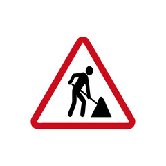 Construction Zone Traffic Sign