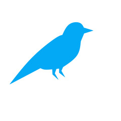 Obraz premium silhouette of a flock of birds vector illustration on a white background.